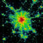 Light pollution map